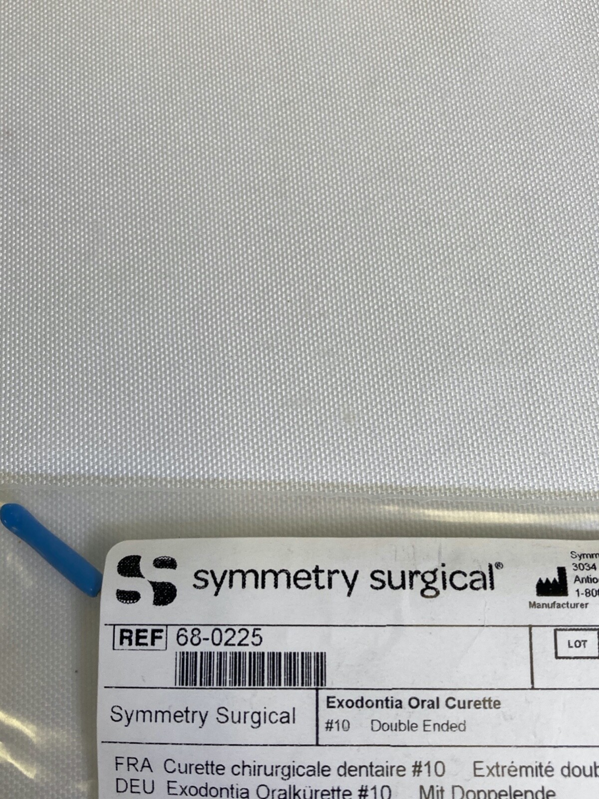 Symmetry Surgical 68-0225 Exodontia Oral Curette #10 Dual Ended 7″ Oral Surgery