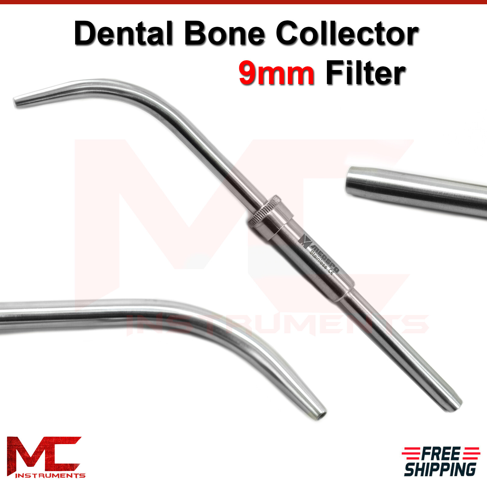 Implant Bone Grafting Collector Filter 9mm Dental Aspirator Orthodontic Lab Tool