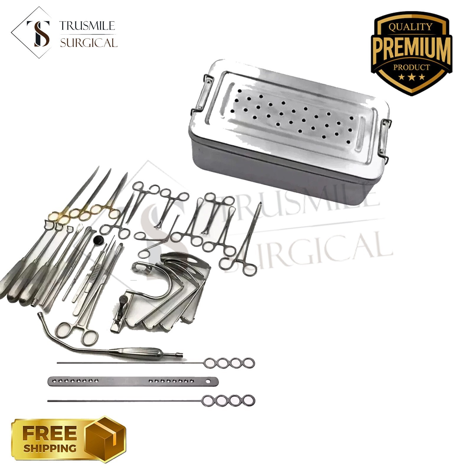 Tonsillectomy & Adenoidectomy Surgical Instruments Set 30 Pcs ENT Surgery Kit