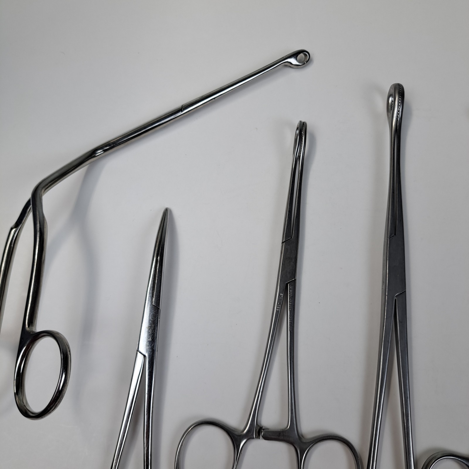 Vintage Stainless Steel Surgical Forceps Tools Lot Mueller Weck Frank Germany