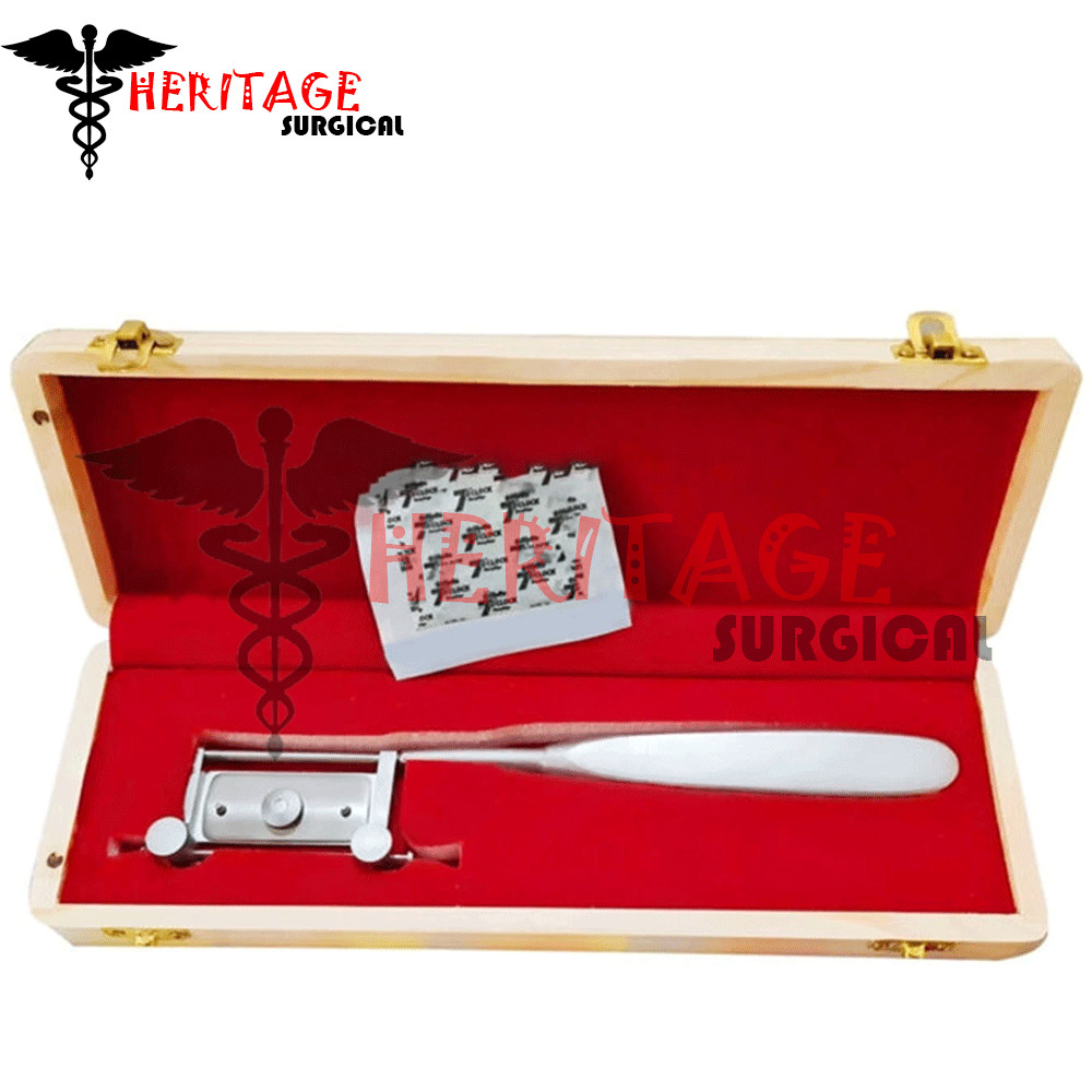 SILVERS SKIN GRAFT KNIFE HANDLE DERMATOME, WITH 1 PC BLADE AND BOX