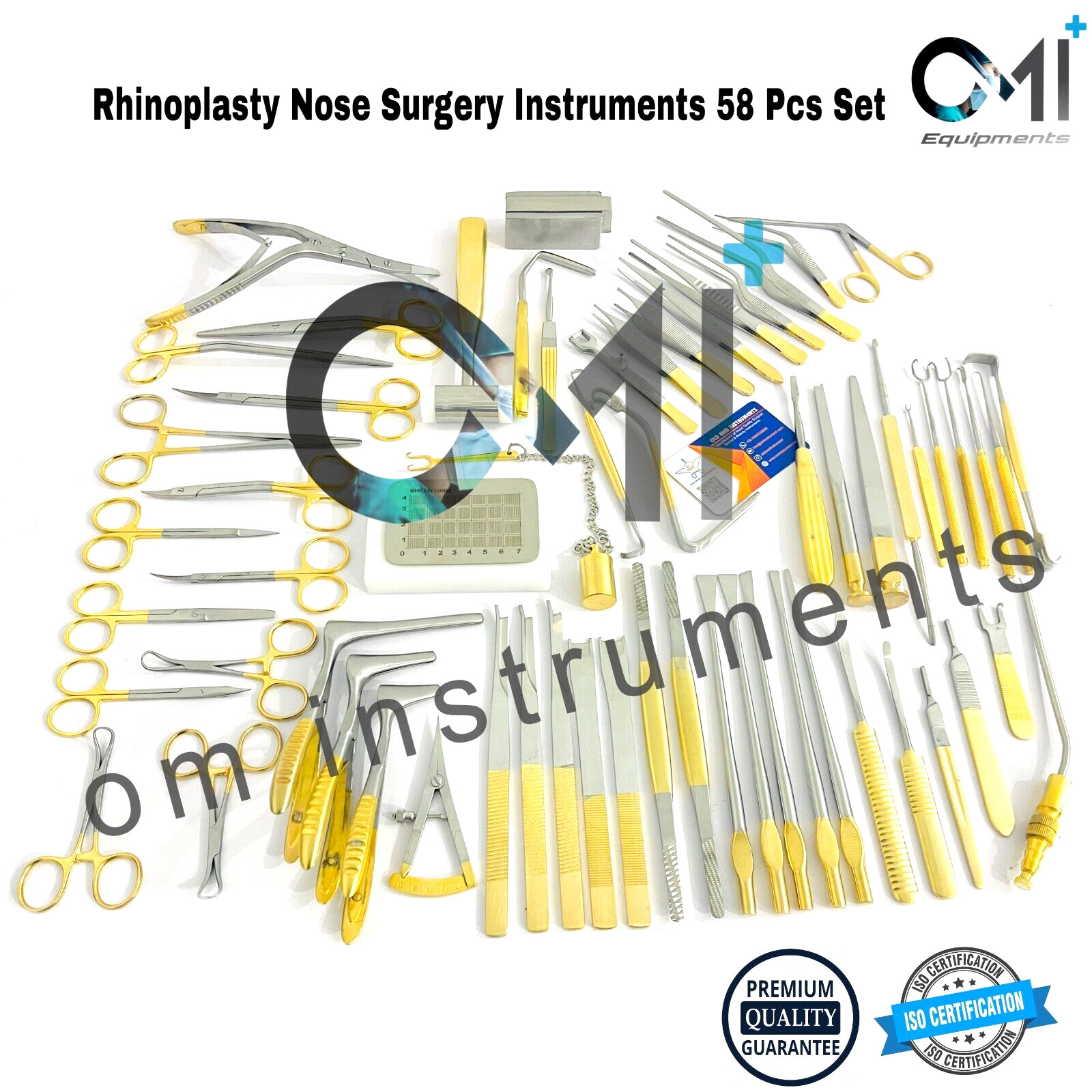 Rhinoplasty Set of 53Pcs Nose Surgery & Plastic Surgery Instruments Tools Kit OM