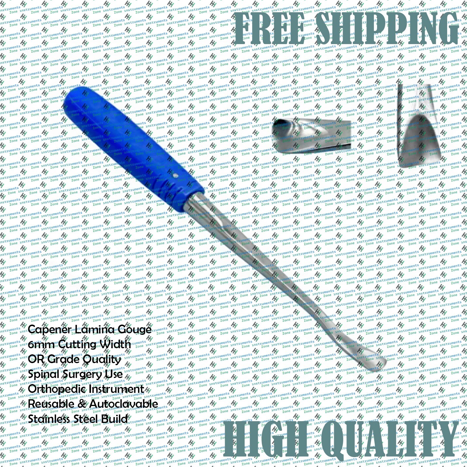 OR Grade Capener Lamina Gouge Chisel 6mm Orthopedic Spinal Surgical Instrument