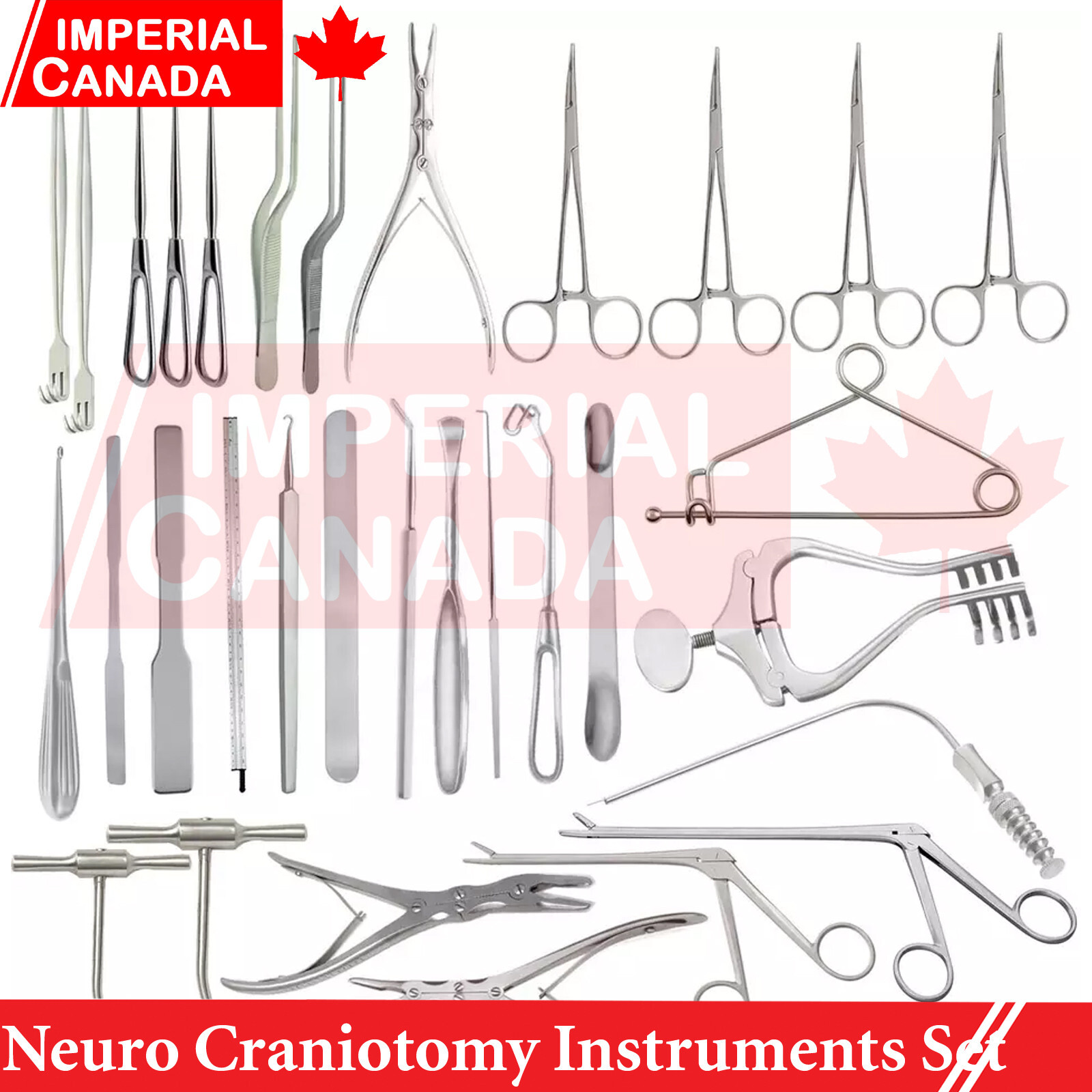 Neuro Craniotomy Instruments Set of 32Pcs for craniotomy surgery, Neurosurgery