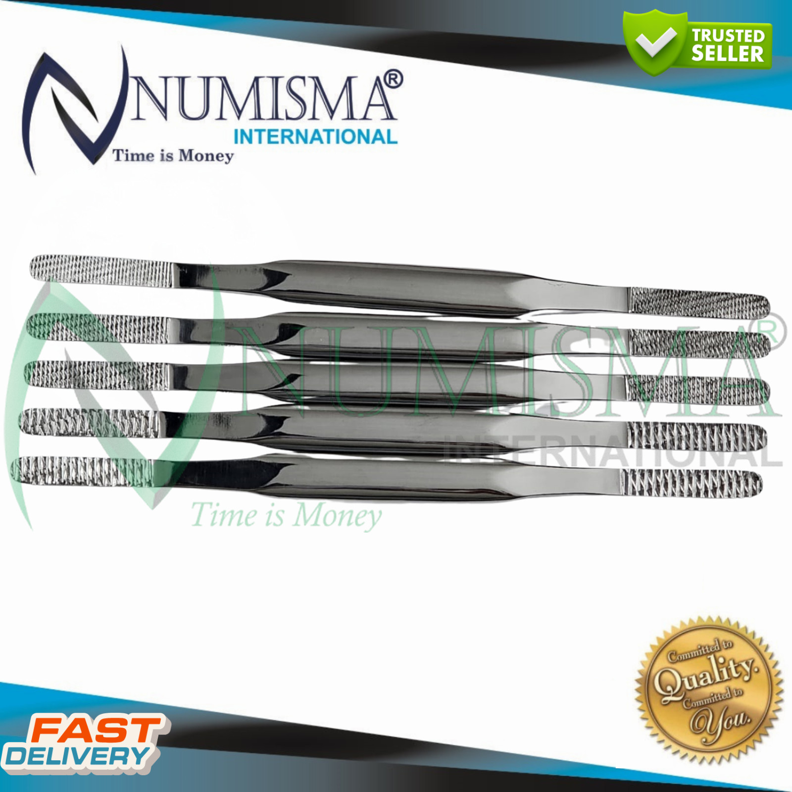 Fomon Nasal Rasp, Double-Ended Set , Rhinoplasty Orthopedic ENT Instruments