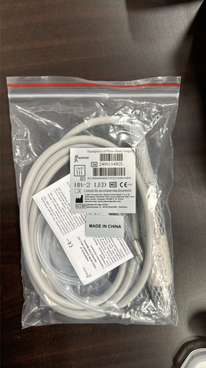 Woodpecker HB-2 LED Handpiece W/ Cable for Piezo Bone Surgic Smart / AI Surgery