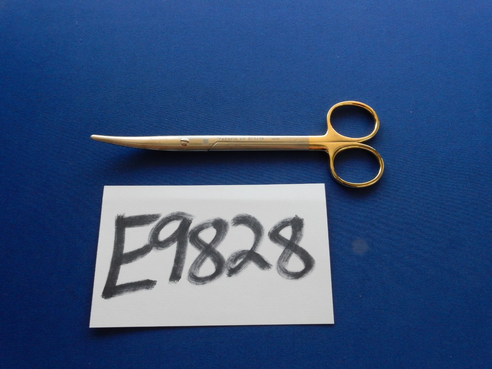 Aesculap BC243R Mayo Durotip Curved Scissors 6-3/4″