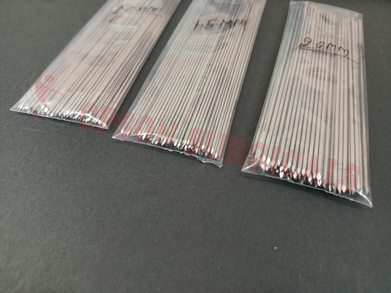Veterinary Threaded K Wire 1.0mm, 1.5mm & 2.0mm (Lot of 150pcs) Instrument