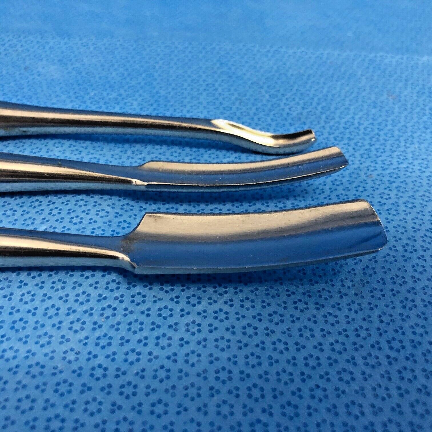 Set of 3 Hibbs Curved 51-5795 Orthopedic Gouges