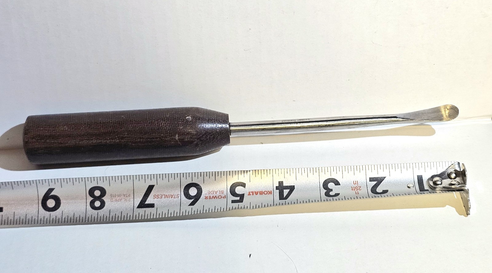 C Med periosteal elevator or bone curette, 9 Inch, Wood Handle
