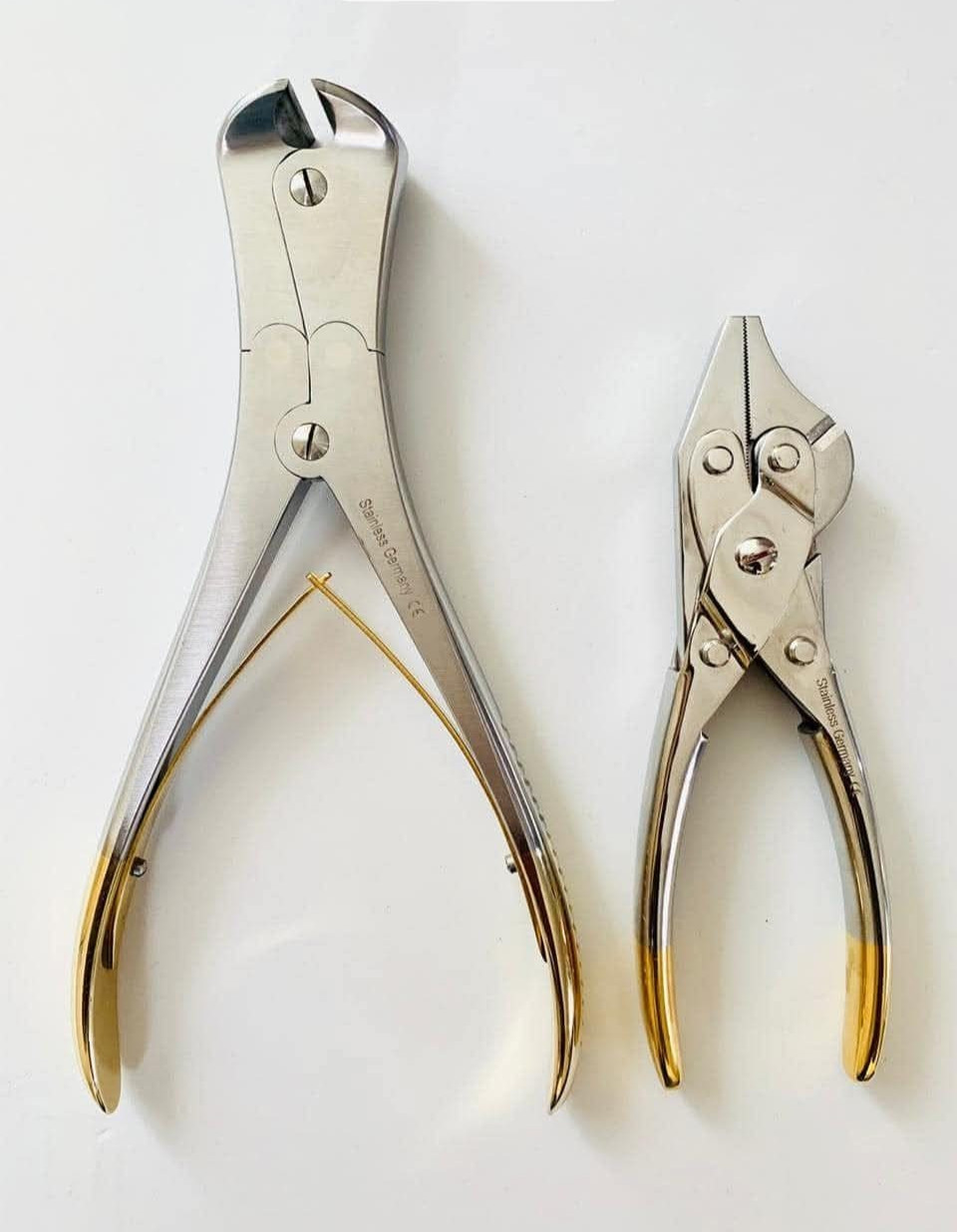 02 PCS ORTHO T/C END CUTTER 23CM WITH T/C SIDE CUTTER 15CM GERMANY STEEL