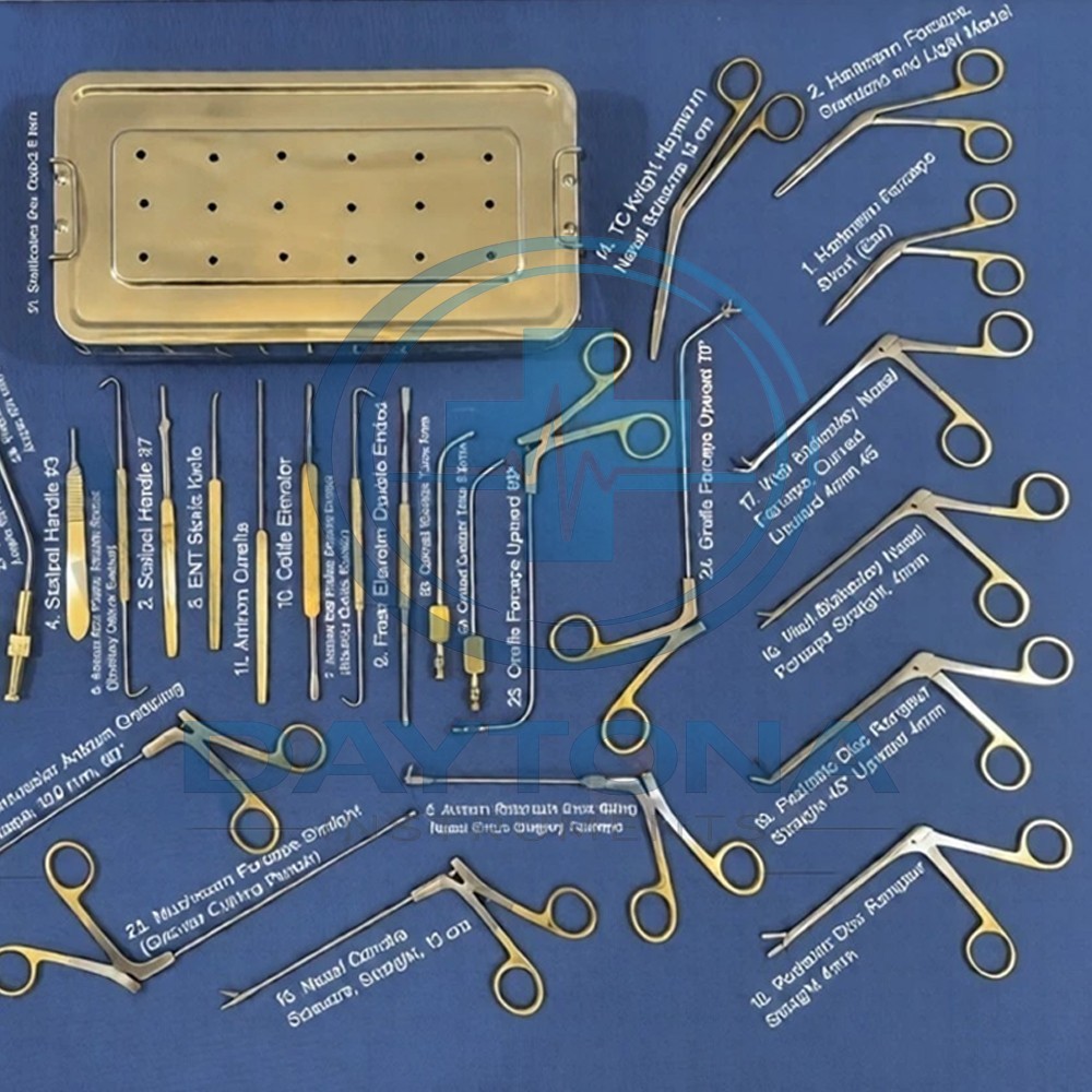 Fess Instruments Set Endoscopic Sinus Surgery A+ German Steel ENT Instruments Se