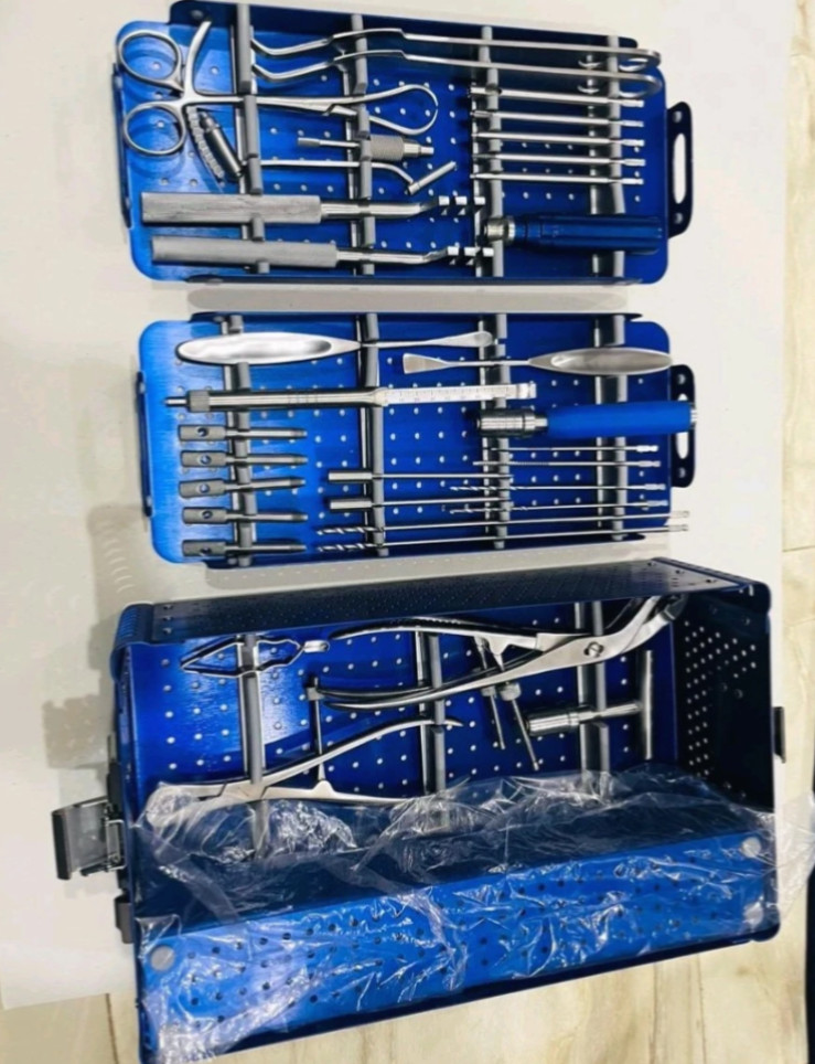 Large Fragment Locking Instruments Set With Screw RackOrthopedic Instruments