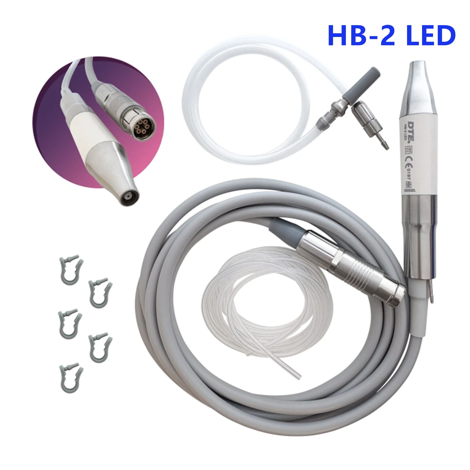 Woodpecker HB-2 LED Handpiece W/ Cable for Piezo Bone Surgic Smart / AI Surgery
