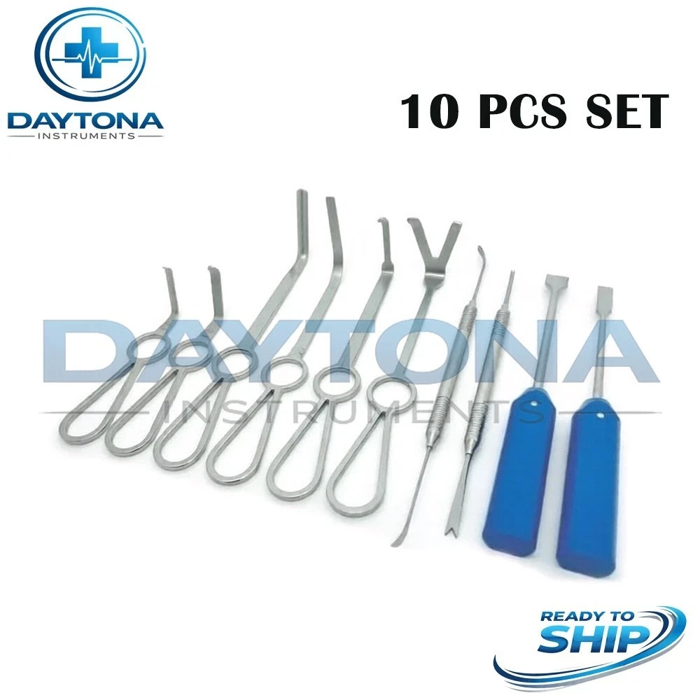 Set of 10 Pcs Minimally Invasive Orthognathic Surgery Instruments