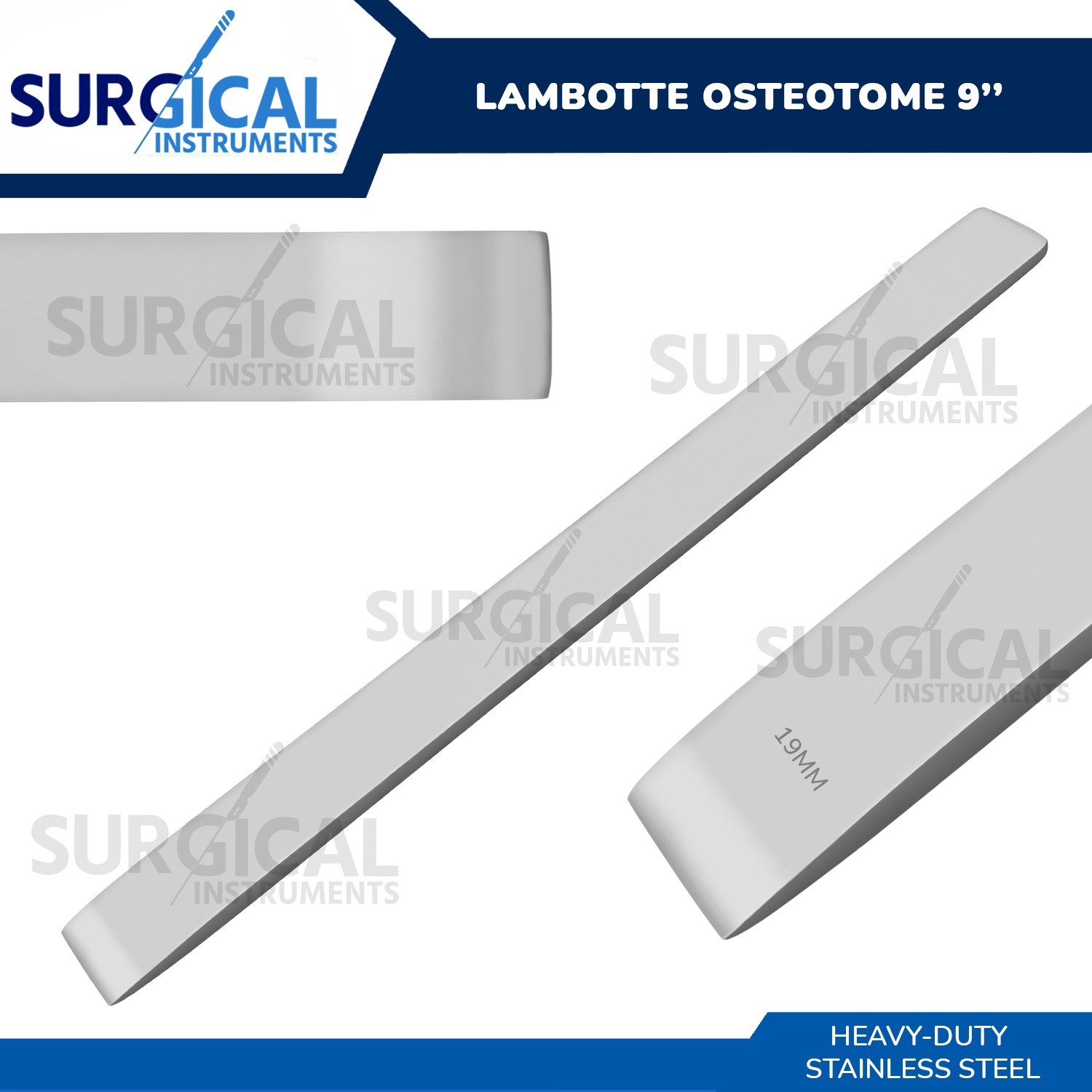 Lambotte Osteotome 9″ with 19mm Tips Orthopedic Surgical Instrument German Grade