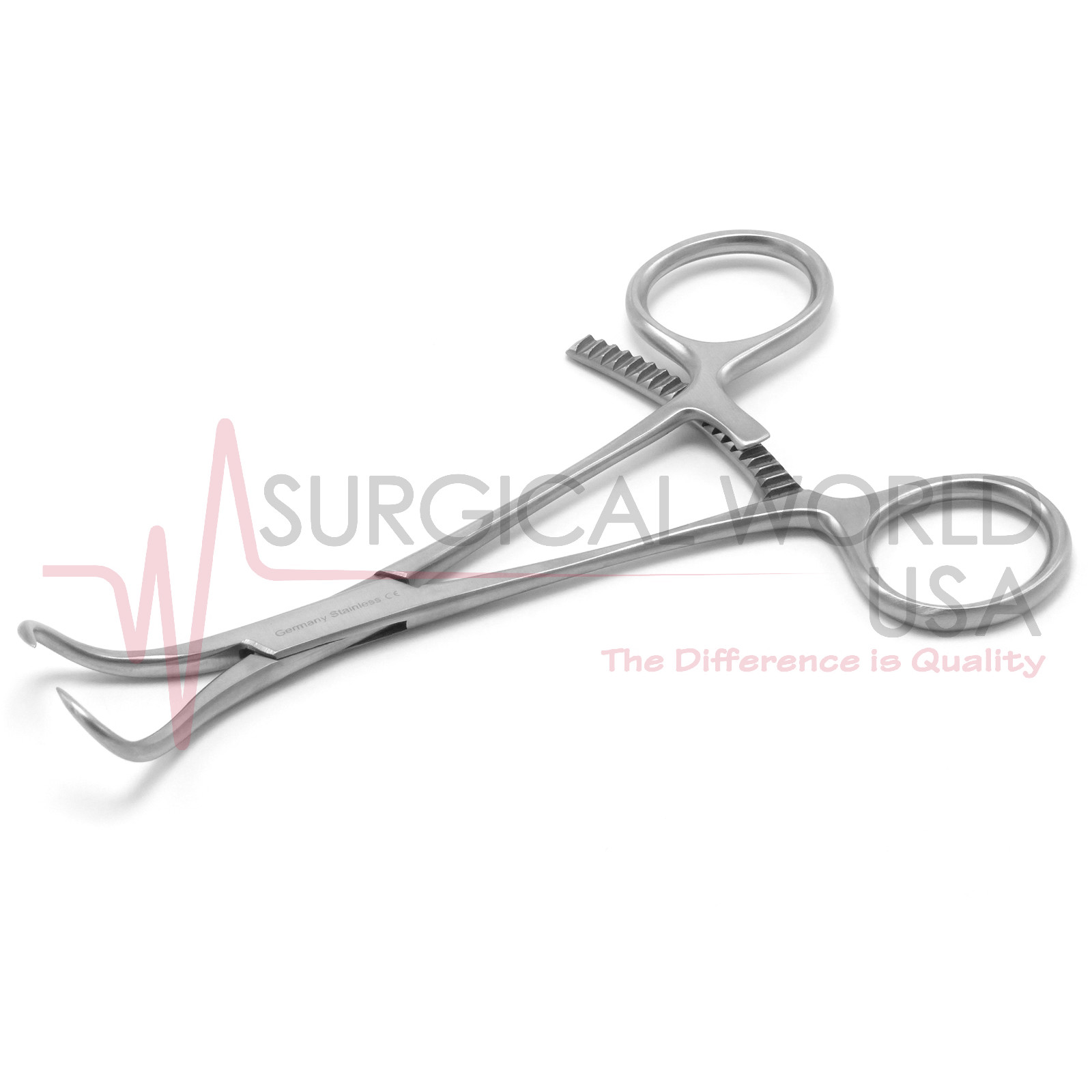 Bone Reduction Forceps 5.5″ Bone Holding Pointed Curved Orthopedic Surgery