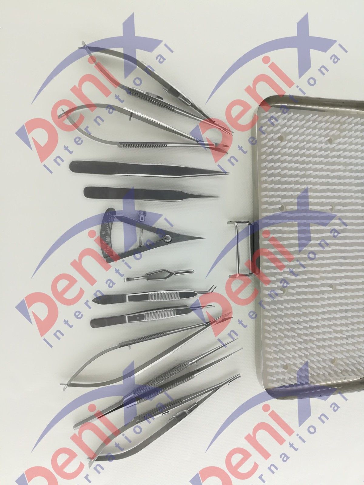 Micro Surgery Instrument Set Micro Needle Holder Scissors Micro Instrument 12pcs