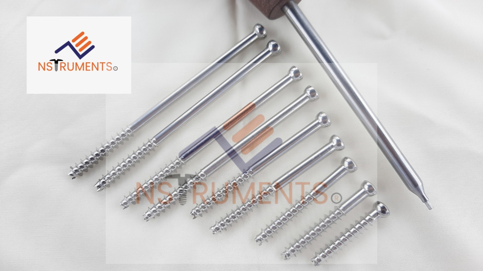 6.5mm Cannuläted Cäncellous Screws 16mm thread Stainless Steel-316L (140 pcs)
