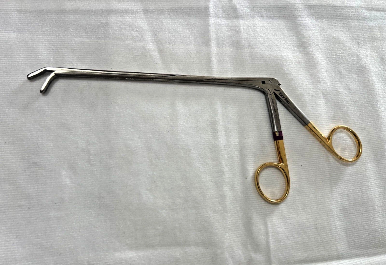 Sontec Laparoscopic Fenestrated Intervertebral Disc Ronguer Down Angle 7″ Length