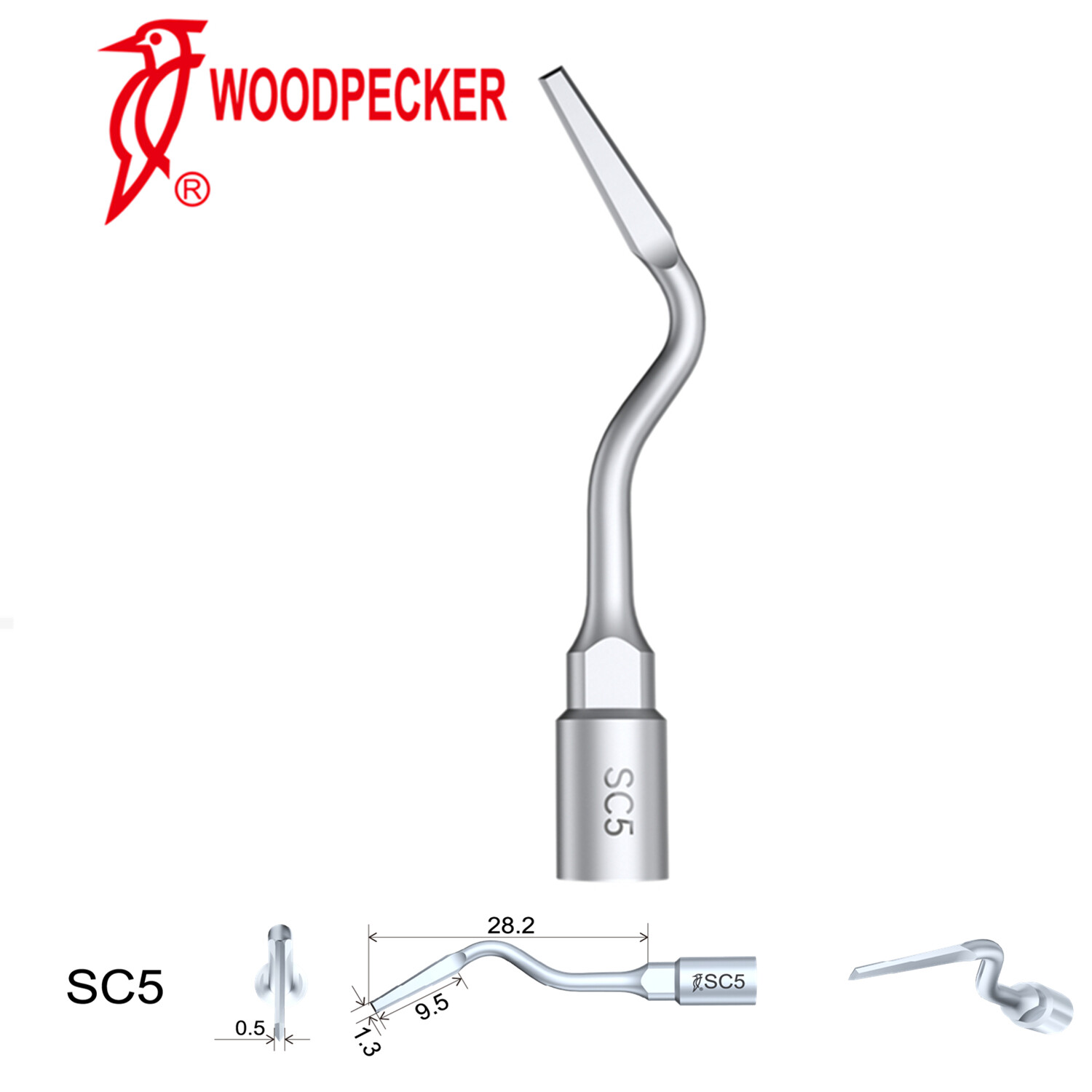 Woodpecker 6pcs Piezo Bone Surgery Tips Kit for Surgic Smart Bone Cutting Unit