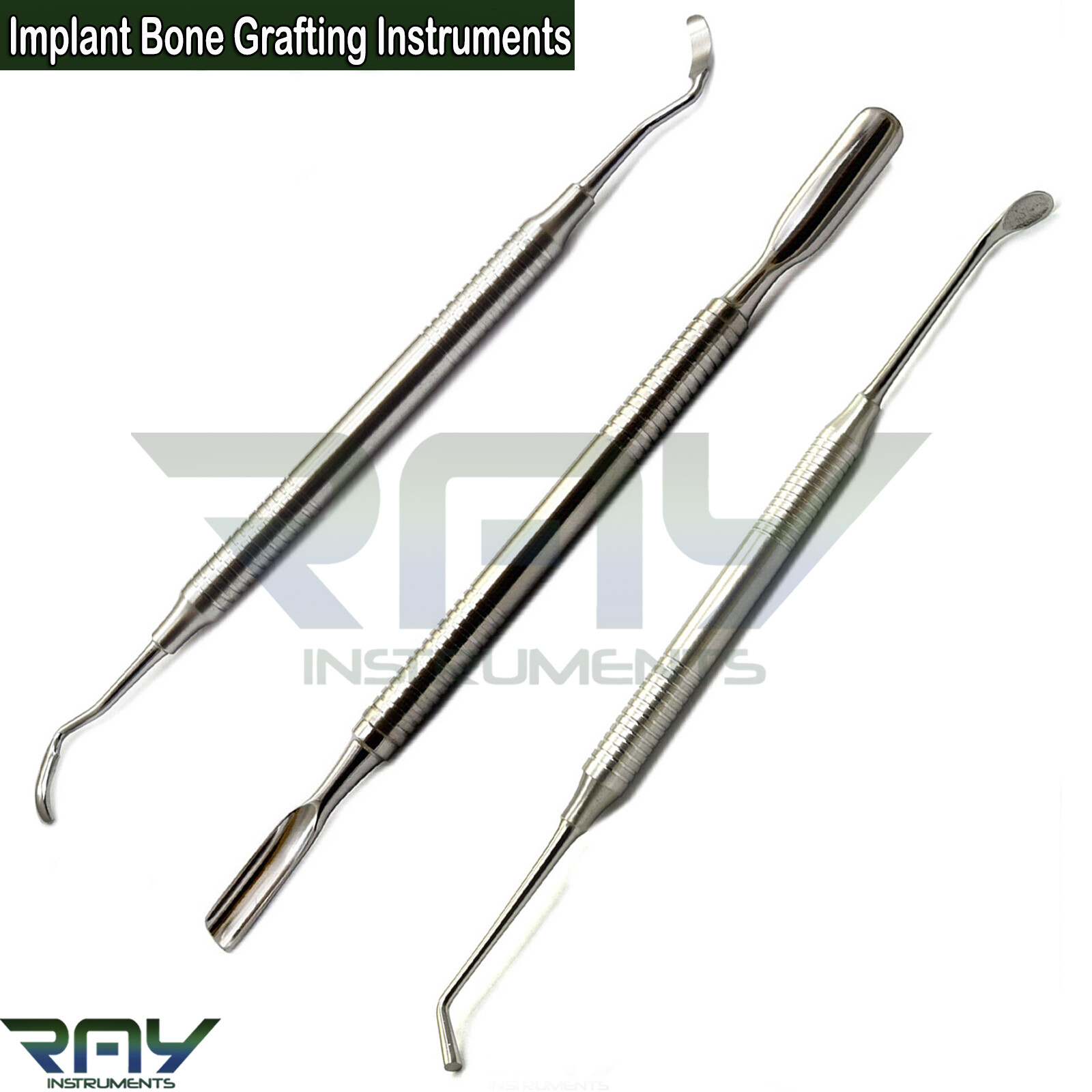 Dental Implant Instruments Palti Bone Spoon Graft Packer Plugger Bone Scraper CE