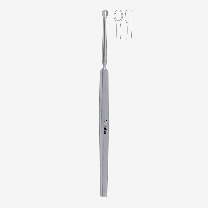 Fox Dermal Curette, 5.75″, Round Tip, 2 mm Diameter, Premium