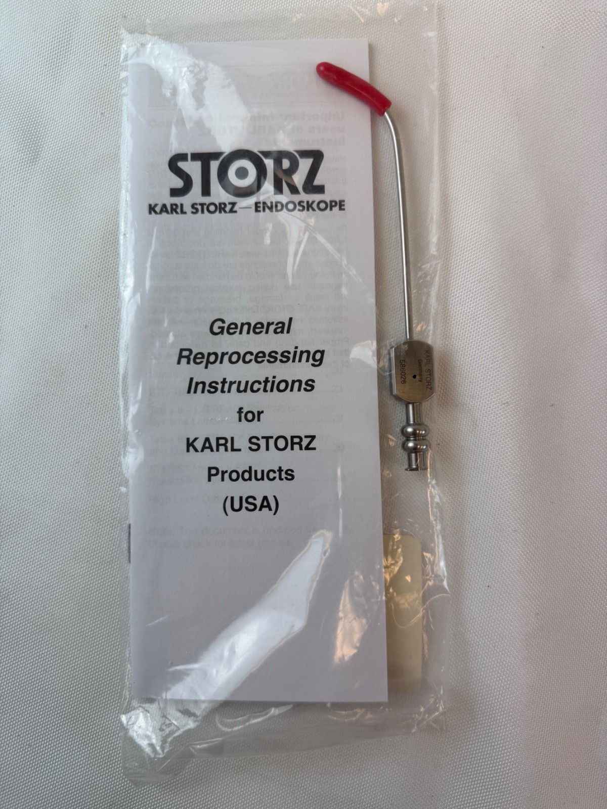 Karl Storz 586026 Eiken Long Curved Antrum Cannula Luer Lock Thumb 2.5mmX12.5cm