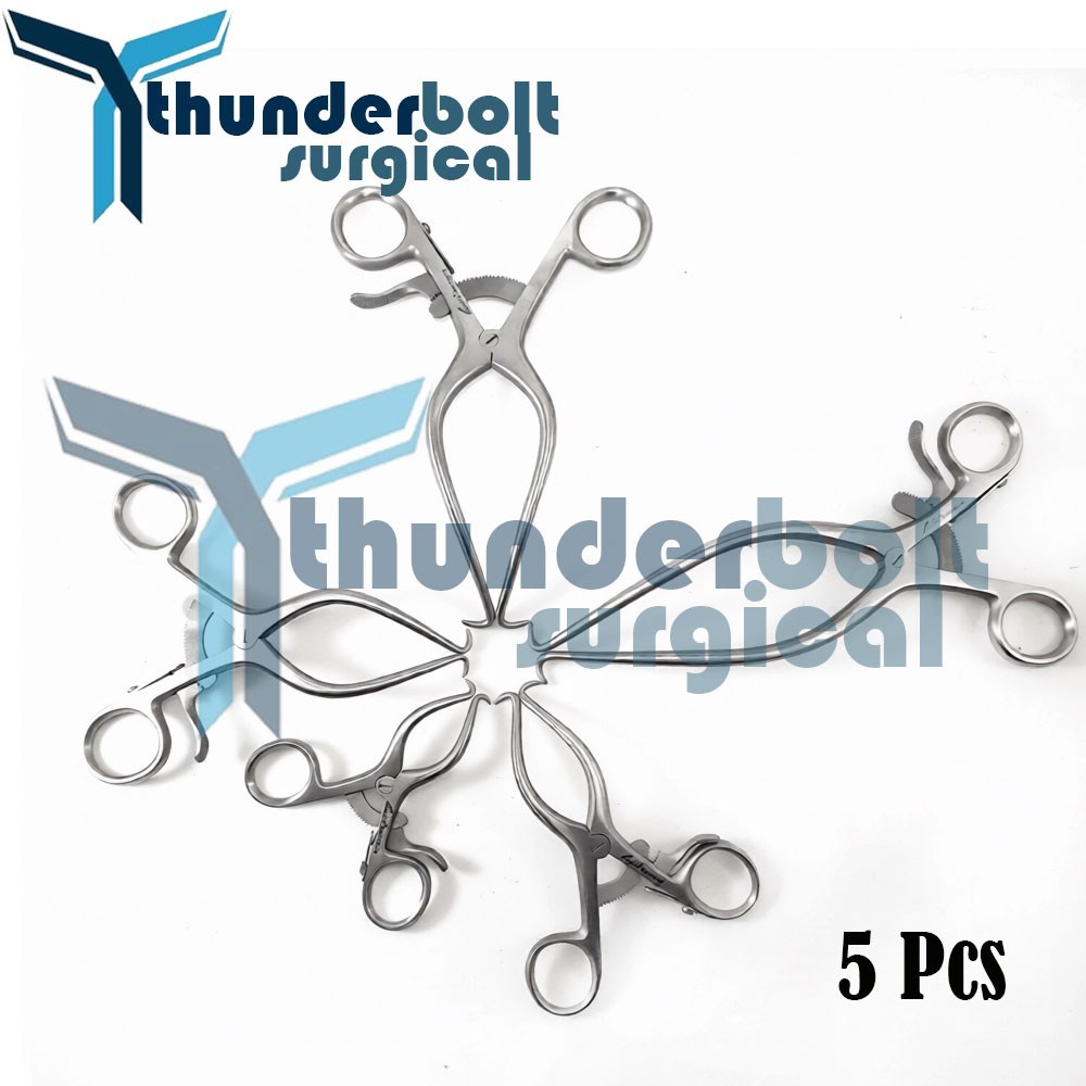 Gelpi Retractors 3.5,4.5,5.5,6.5,7 5 PCs Surgical & Veterinary Instruments
