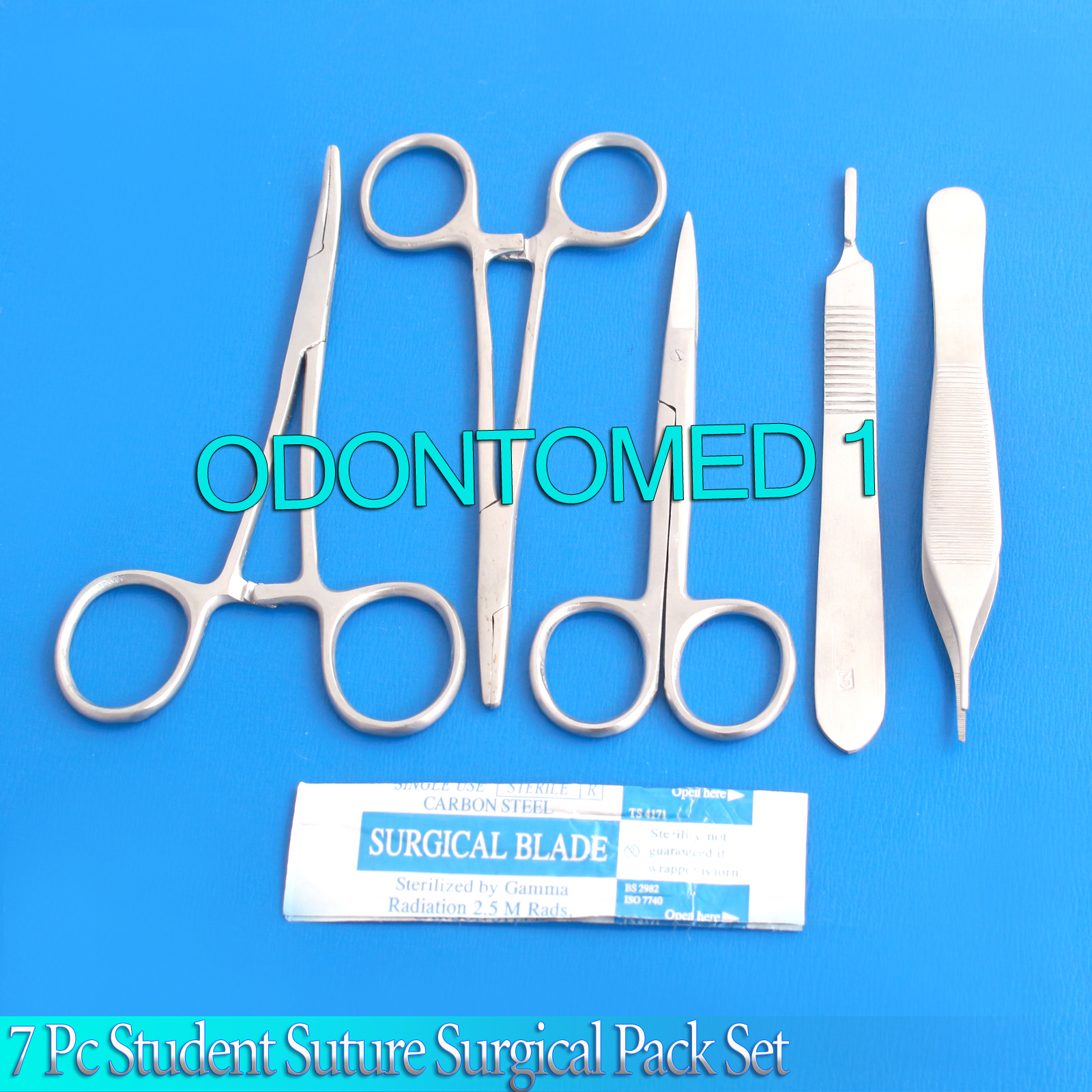 7 Pc Student Suture Surgical Pack Set Kit Instruments