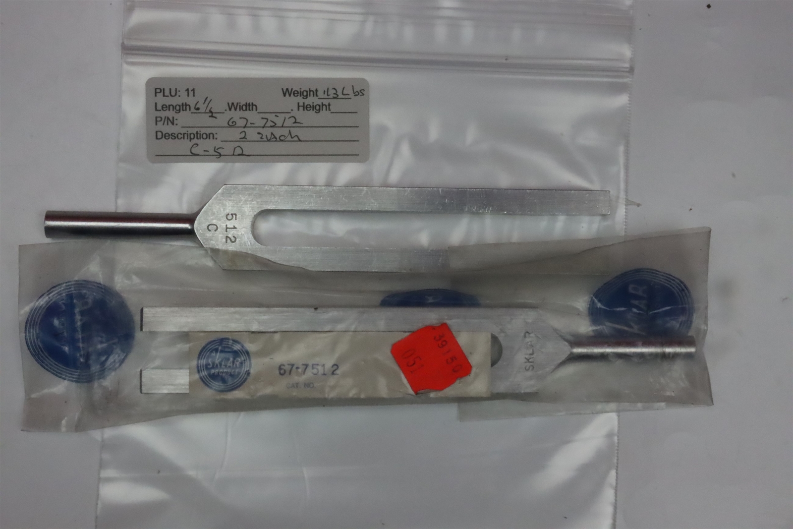 SKLAR 67-7512 Tuning Fork without Weight Aluminum Alloy C-512 cps