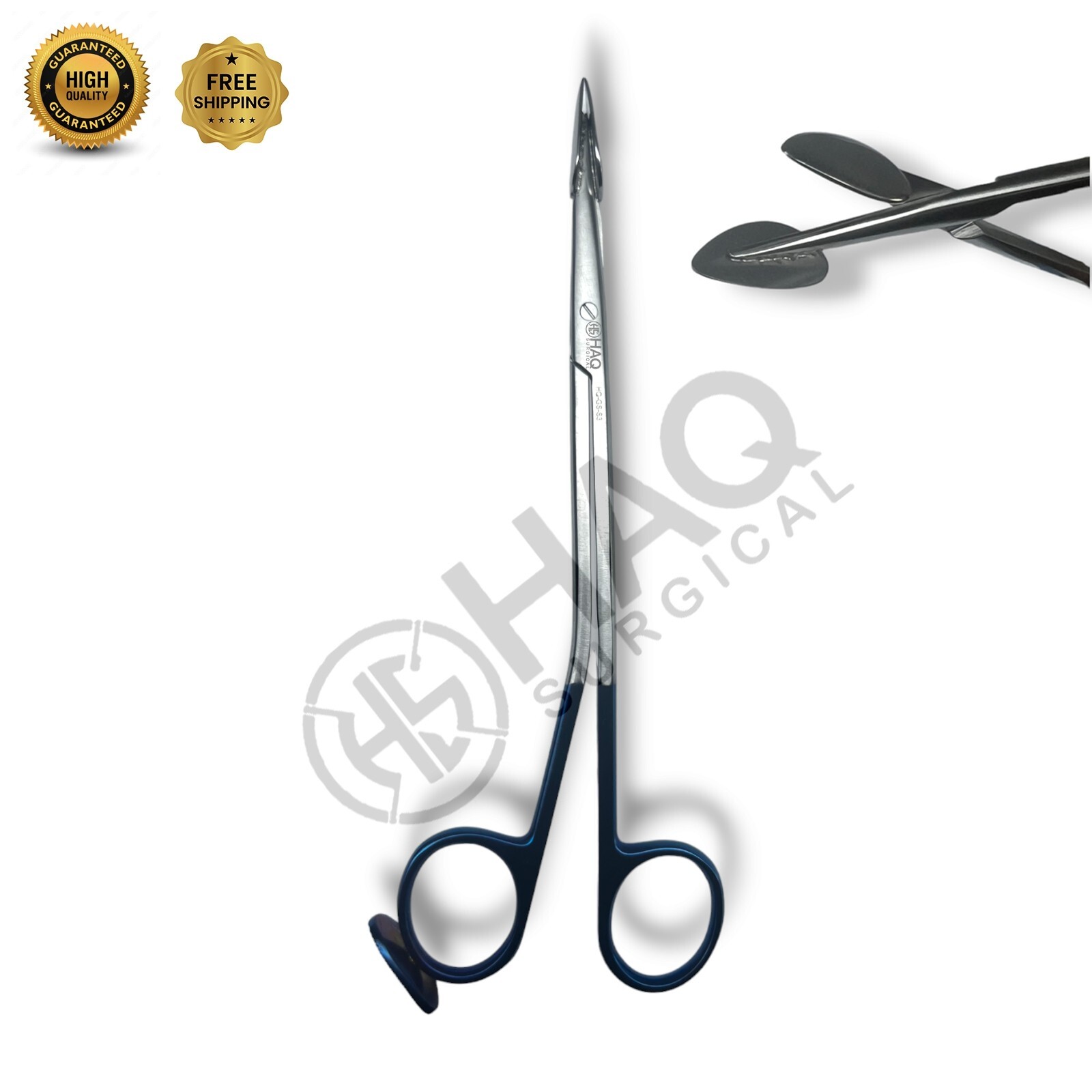 Trepsat spatulated tipped dissection facelift scissors