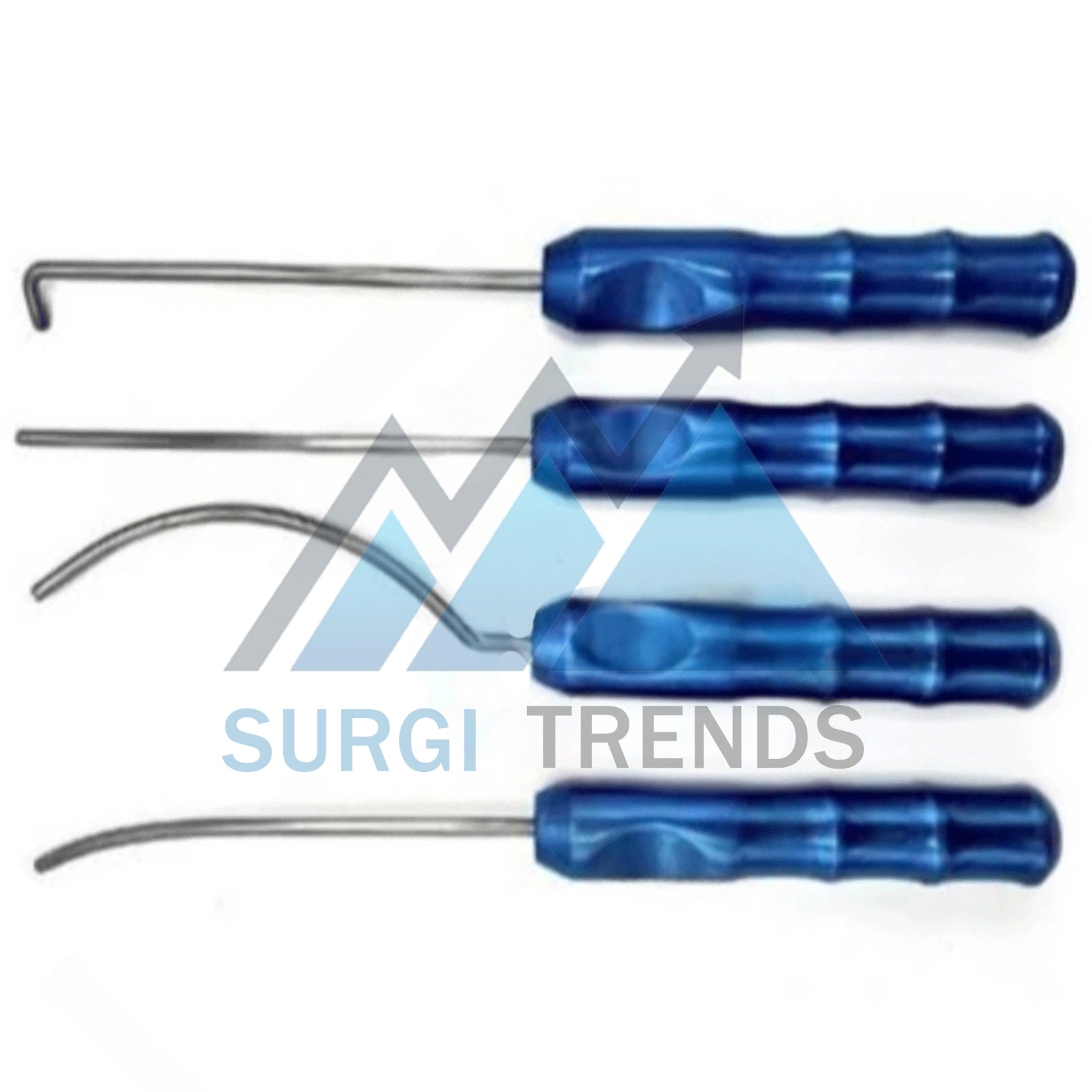 Viterbo’s Surgical Dissector Set 4Pcs Facelift Gliding Brow Lift Plastic Surgery