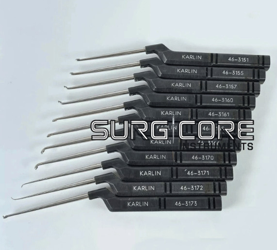 Lot Of 11 Codman Microdiscectomy Karlin Cervical Curettes