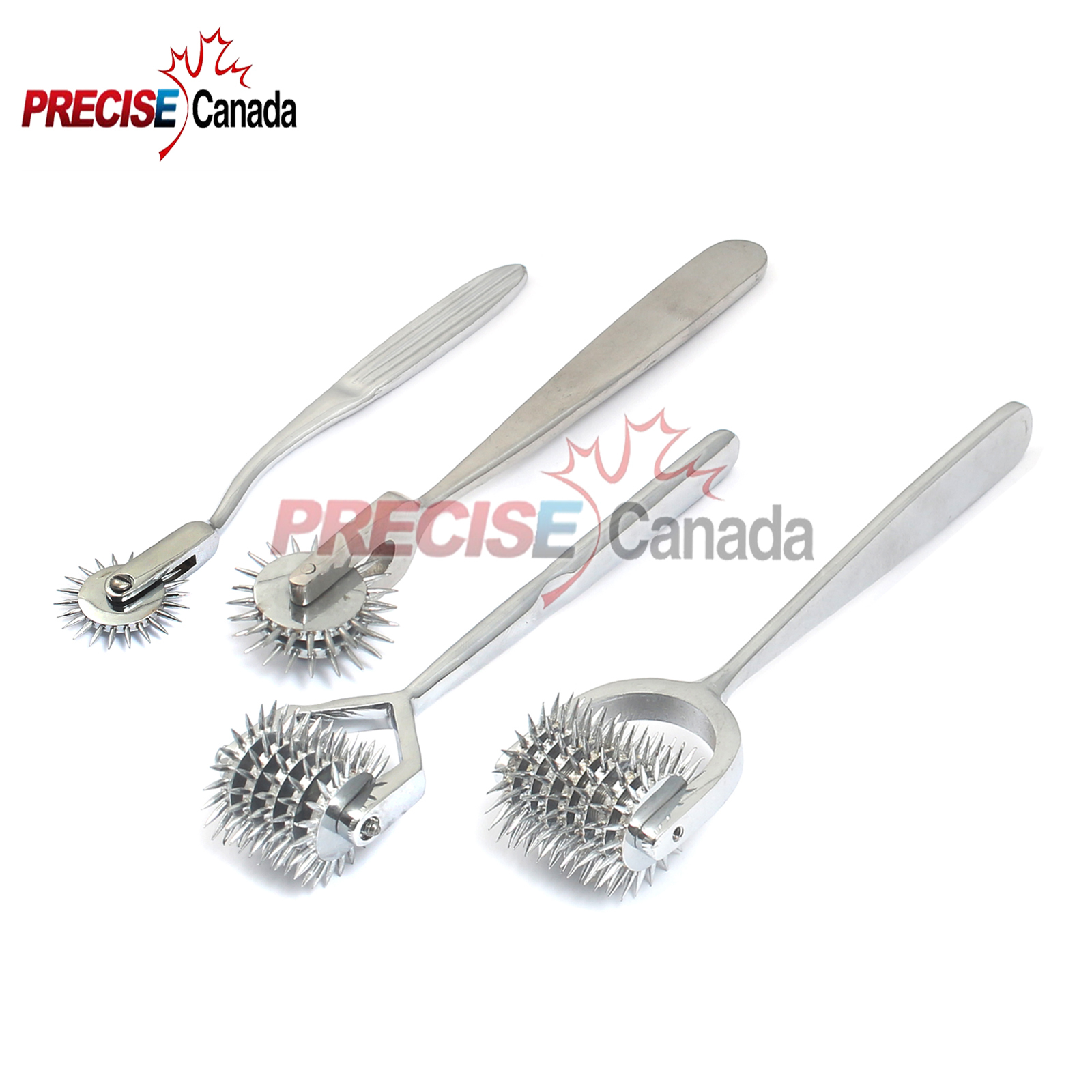4 Pcs Wartenberg Pinwheel 1 3 5 & 7 Prong Surgical Diagnostic Instruments