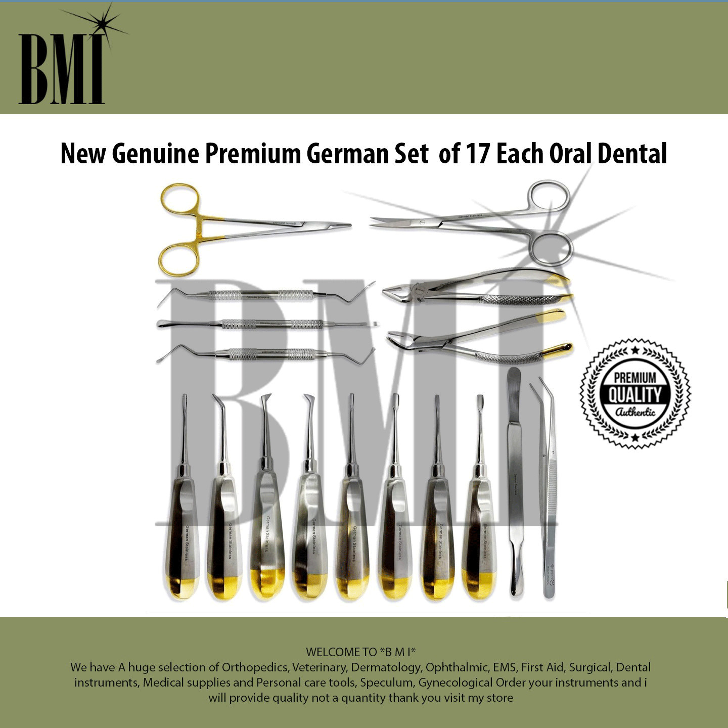 Endoscopic Facelift & Forehead Dissectors Set of 14 Pcs