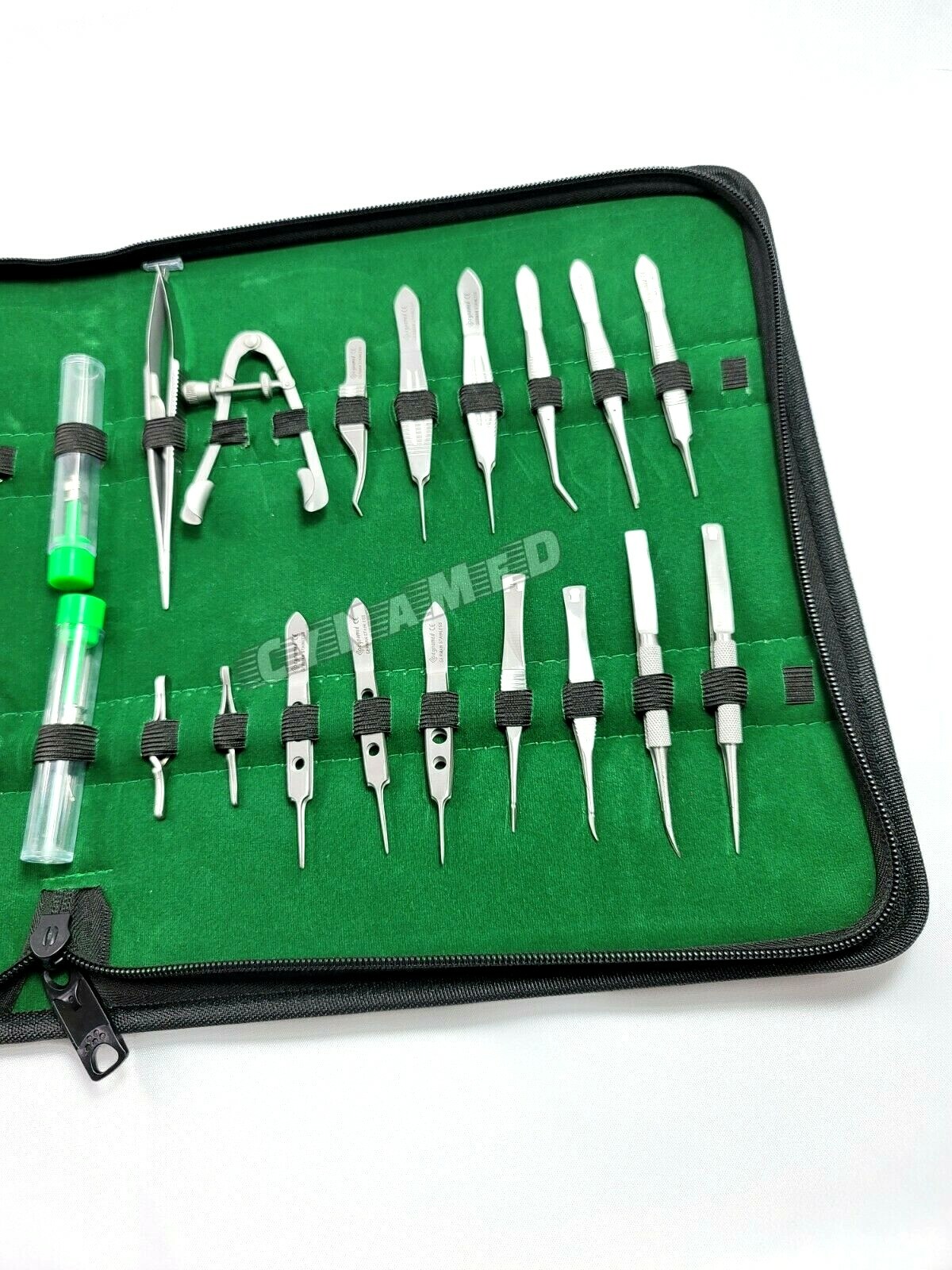 GERMAN 32 Pcs Ophthalmic Cataract Eye Micro Surgery Surgical Instruments SET Kit