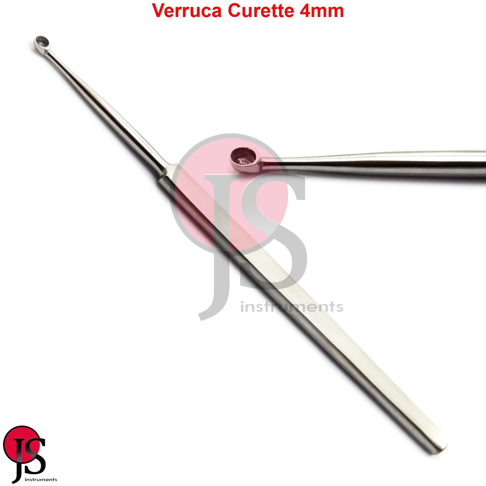 Verruca Podiatry Curette 4mm Plantar Warts Cleaning Tools Surgical Curettage