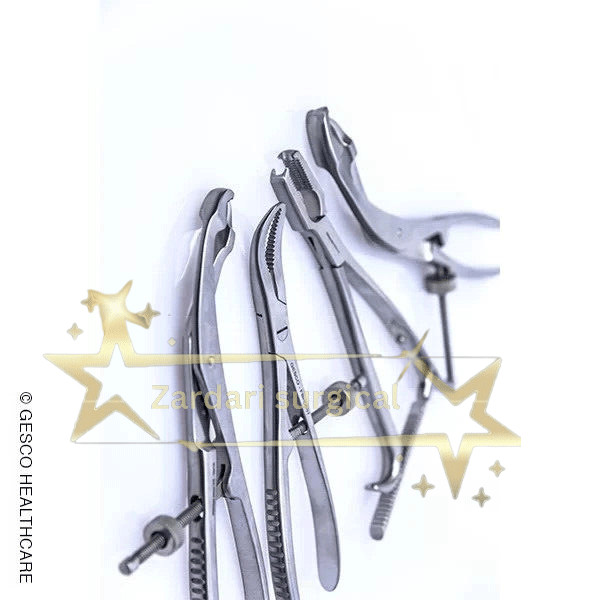 Bone Holding instrument 4Pcs Set ForcepsBone Holder Reduction orthopedic