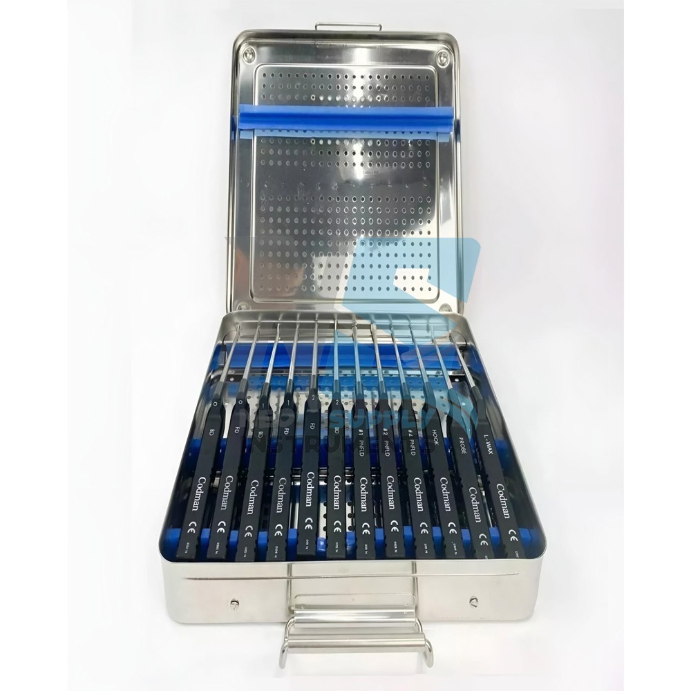 Lot Of 14 Codman Microdiscectomy Karlin Cervical Curettes Set with Sterilization