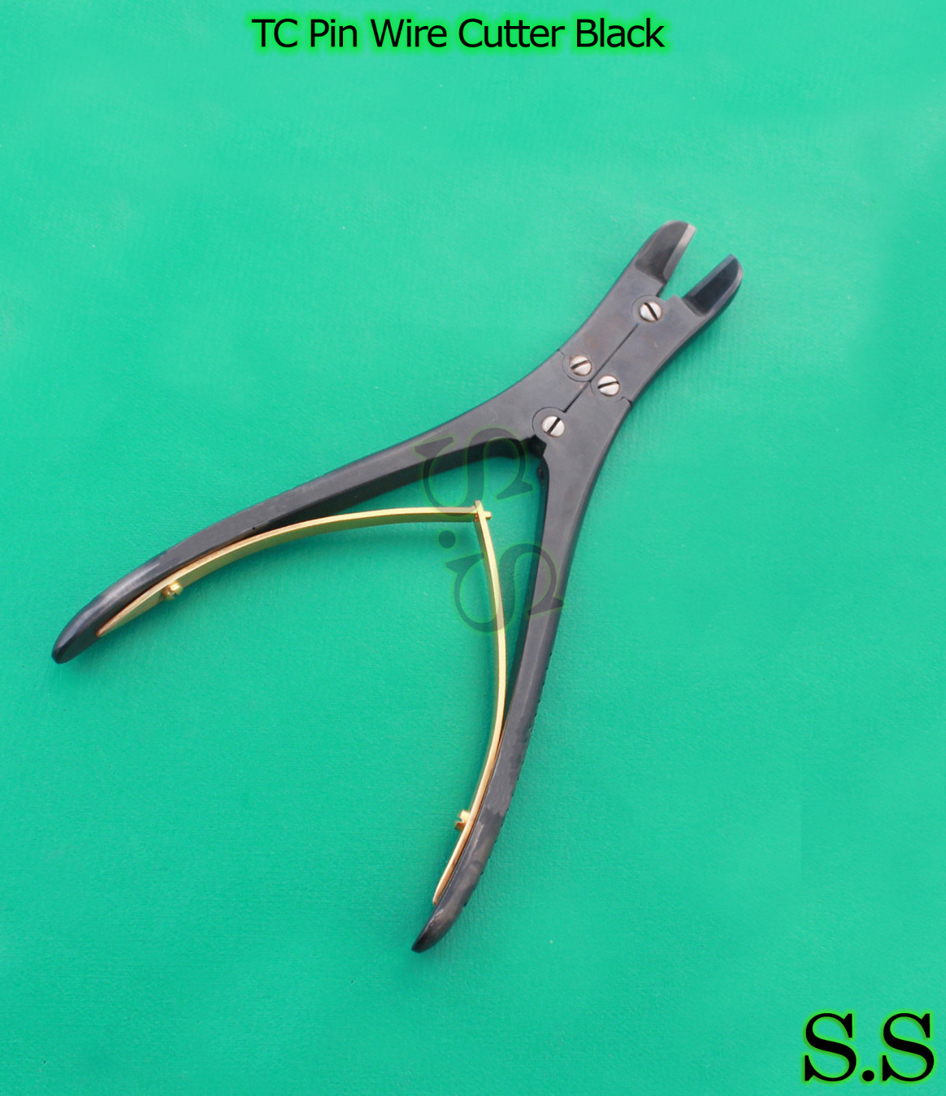 Black TC Pin Wire Cutter Double Action CNS 7″ Orthopedic Surgical Instruments