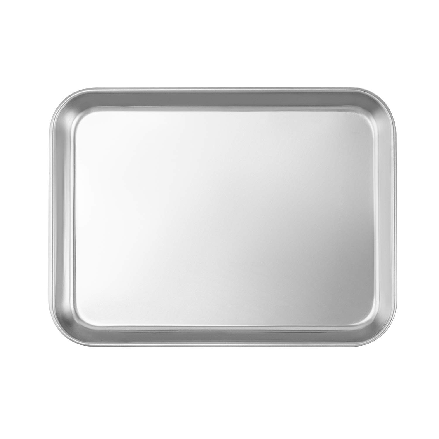 Stainless Steel Surgical Tray 10.6”x6.7”x1”for Tattoo, Medical Tools,Flat Bottom