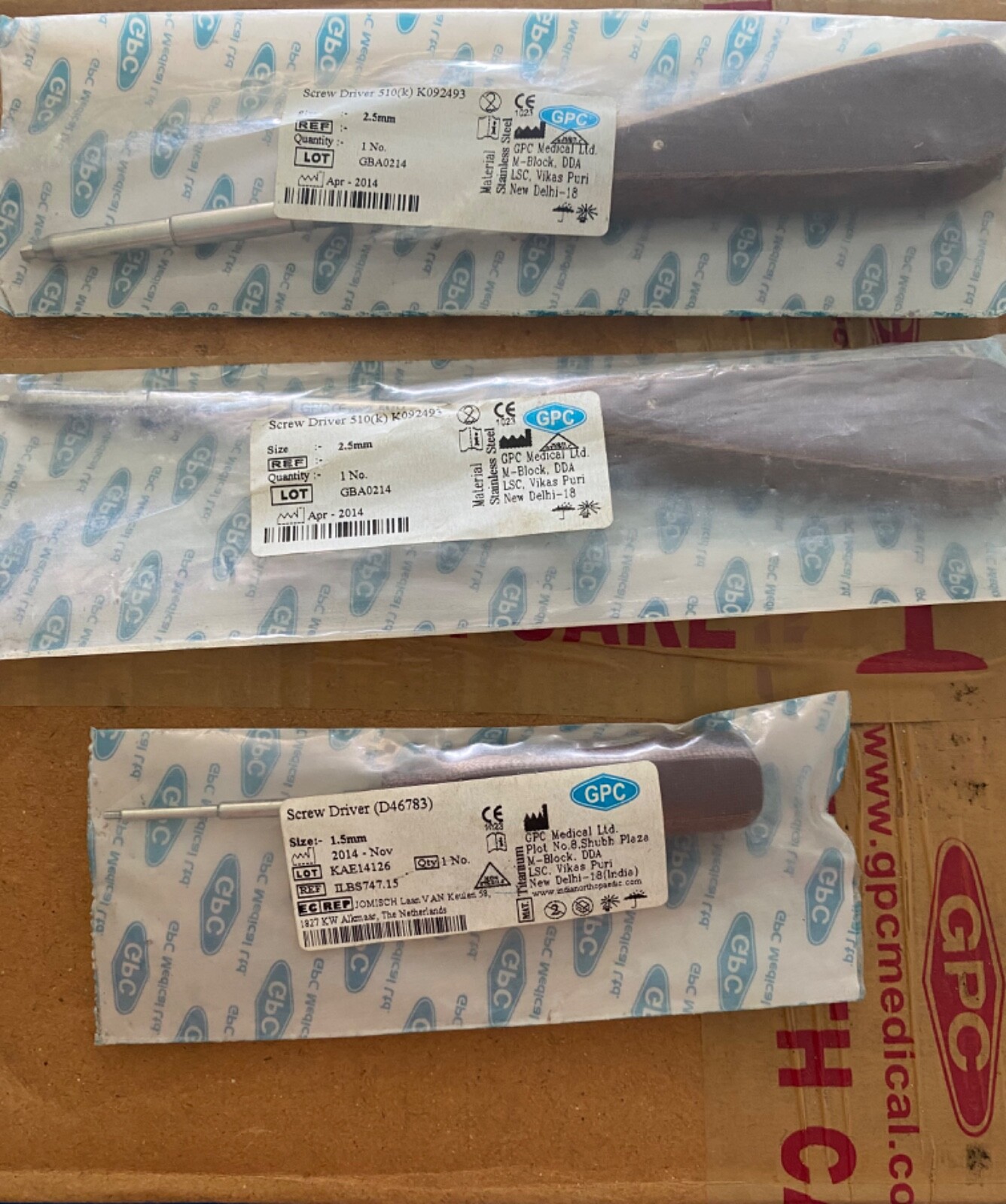 Titanium orthopedic implants instruments plates & screws