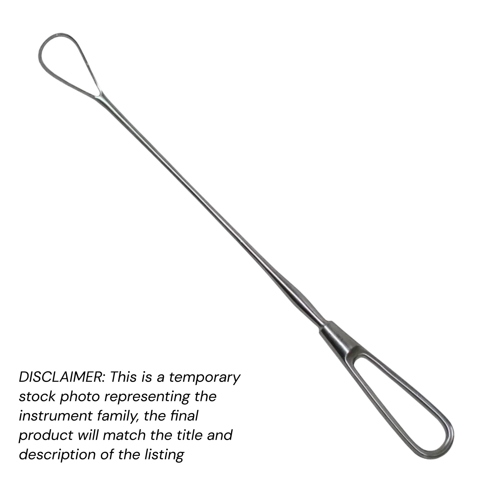 3 pcs Bumm Uterine Curettes 12.5″ Rigid Sharp Blade Size 4 21x41mm XPRS OR Grade