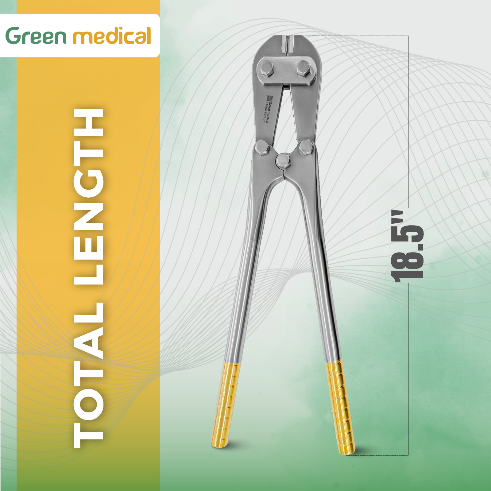 T/C Pin & Wire Cutter 18.5″ | Heavy-Duty Orthopedic Instrument German Grade