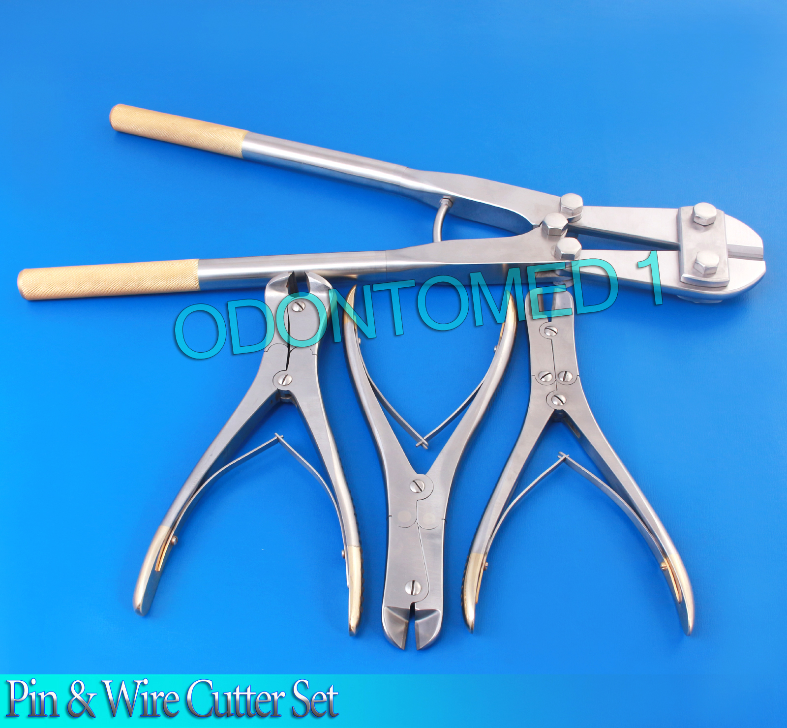 4 Pin & Wire Cutter Set T/c Jaw Orthopedic Surgical Pliers Veterinary Special