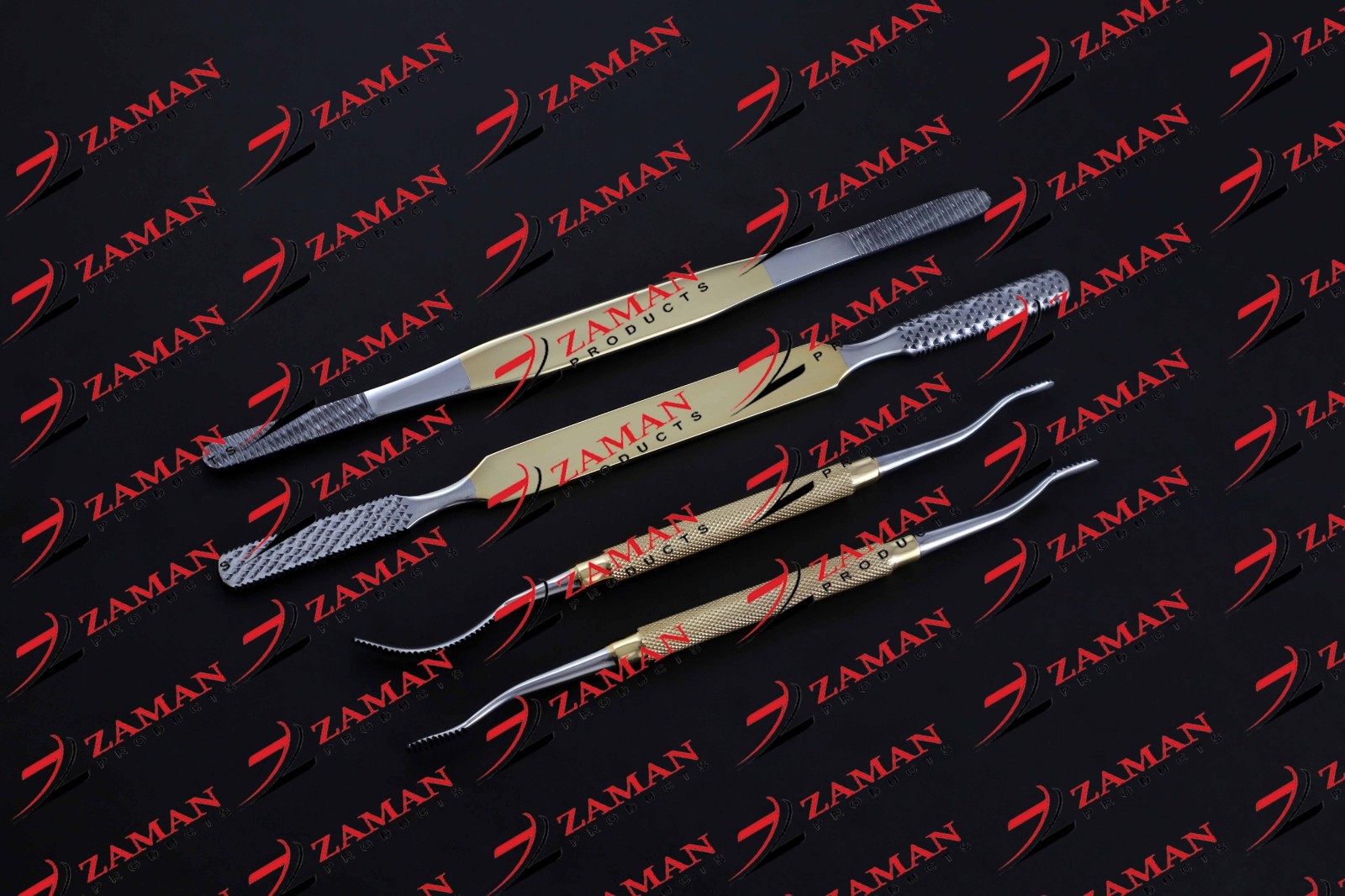 Rhinoplasty Fomon Double Ended Nasal Rasp Medium 4 PCs Set By Zaman Products