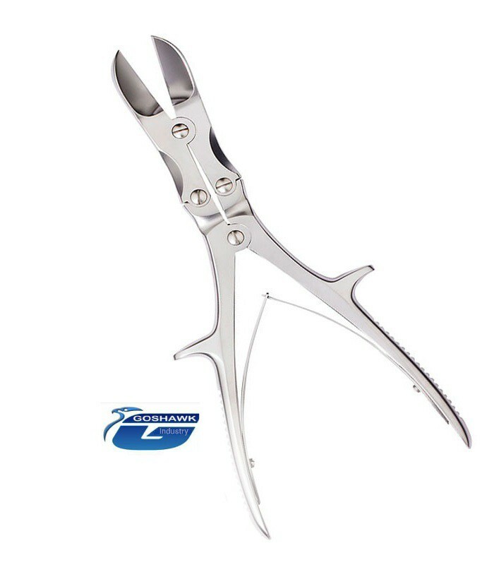 Double Action Bone Cutter 10.5″ Scissor Curved Veterinary Orthopedic Instrument