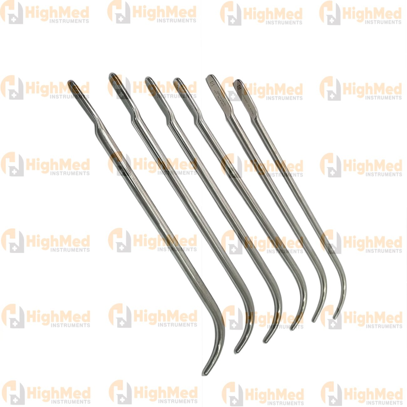 V. Mueller GU4010 #20-30 Uterine Dilator Urethral Sound Van Buren – Set of 6