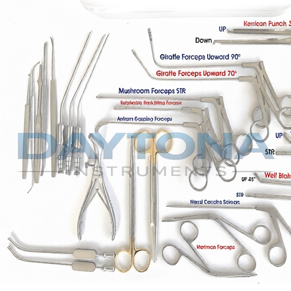 Fess Instruments Set Endoscopic Sinus Surgery ENT With Sterilization Box A+